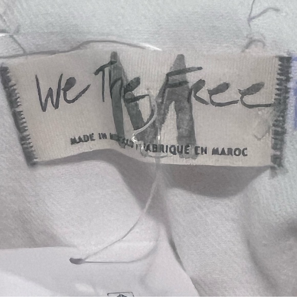 Free People 80s Style White Marci Utility Coveralls Denim Jean Jumpsuit - Picture 14 of 16